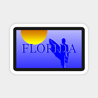 Florida face mask design A Magnet