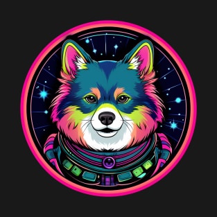 American Eskimo Dog Cosmic Space Dogs Galaxy Astronaut T-Shirt