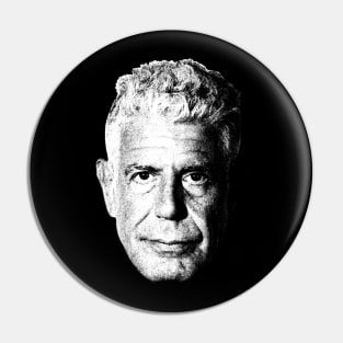 Portrait Anthony Bourdain Pin