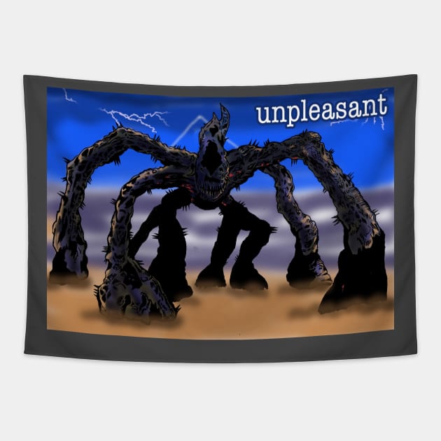 the mind flayer is unpleasant Tapestry by Popoffthepage