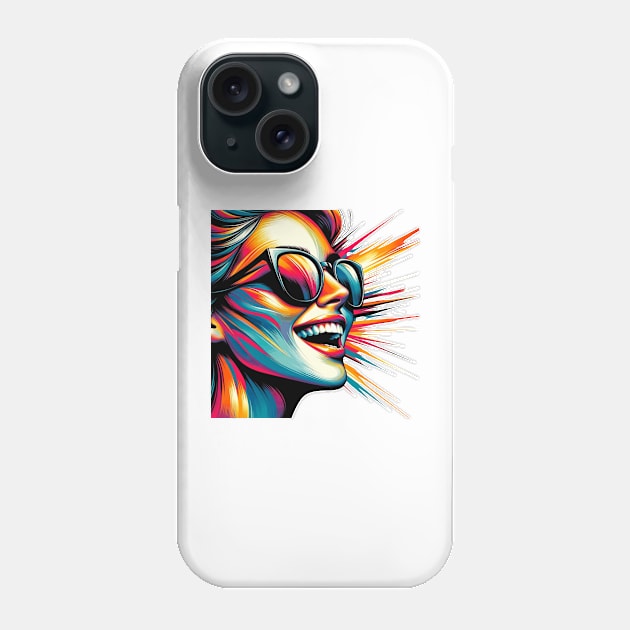 Volto Donna Trendy 3 | Trendy Woman Face 3 | Color Phone Case by Betta's Collections