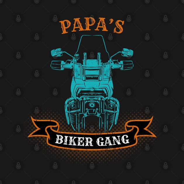 Papa's Biker Gang Father's Day by DwiRetnoArt99