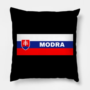 Modra City in Slovakian Flag Pillow