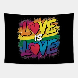 Love Is Love Gay Lesbian Pride Tapestry