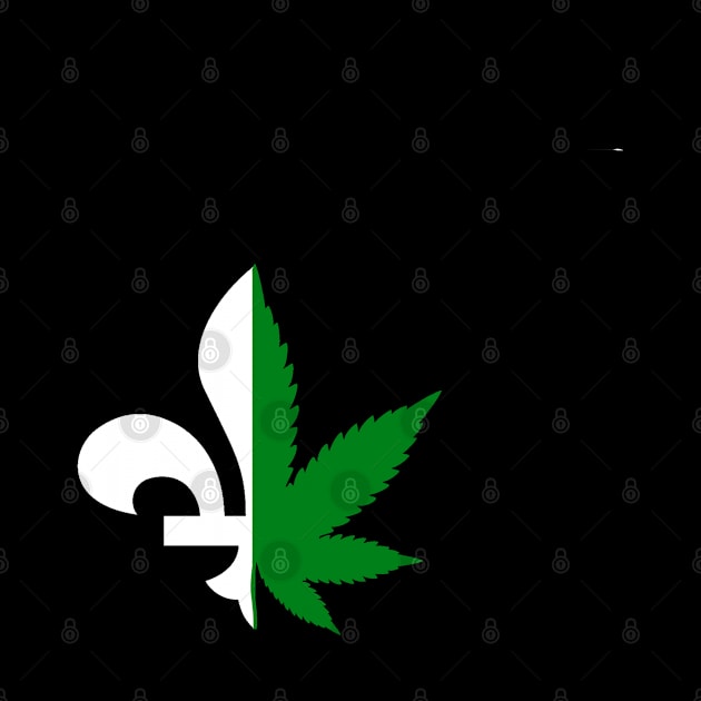 Fleur de lys cannabis quebec by JulieVie Design