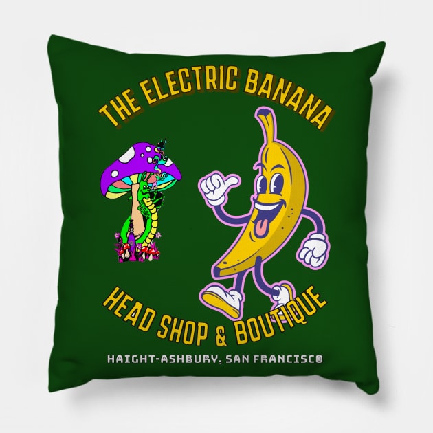 The Electric Banana Pillow by LarryNaderPhoto