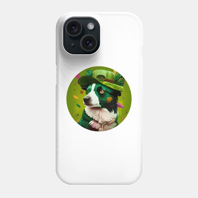 Beautiful Lady Dog St. Patrick's Day Phone Case by WilliamHoraceBatezell