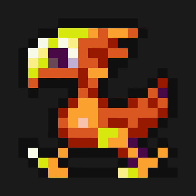 8-Bit Red Chocobo by ergilHoban9