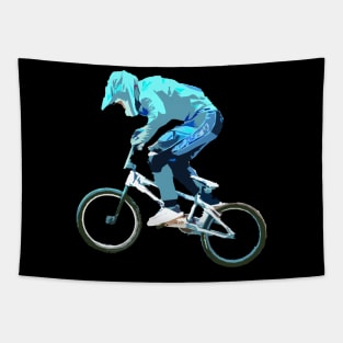 bmx racing action Tapestry