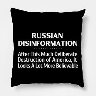 Russian Disinformation Pillow