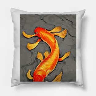 The Art of Koi Fish: A Visual Feast for Your Eyes 12 Pillow