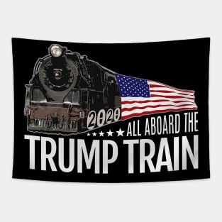 Trump Train Get On Board Or Get Run Over Support Tapestry