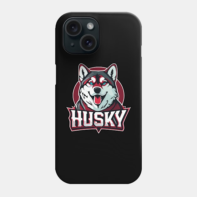 husky dog design Phone Case by Jack A. Bennett