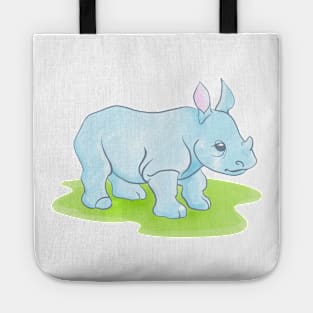 Baby Blue Rhino Tote