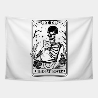 Skeleton Cat Lover Tarot Tapestry