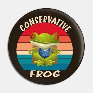 Conservative Frog Pin