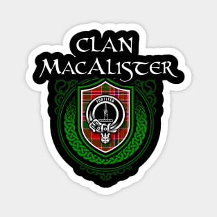 Macalister Surname Scottish Clan Tartan Crest Magnet