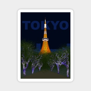 Tokyo Tower (Night, TOKYO) Magnet