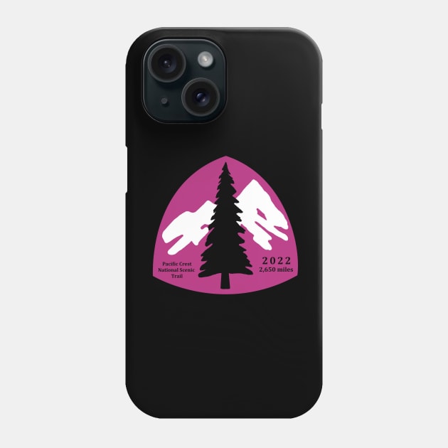 Pacific Crest Trail emblem with 2022 mileage Phone Case by Deedy Studio