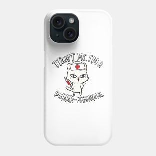 Cute cat is a nurse Phone Case