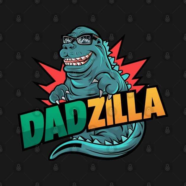 Fathers Day Worlds Best Dad Father Birthday Gift For Daddy New Dad Godzilla Dad To Be Funny Present Japanese Film by DeanWardDesigns