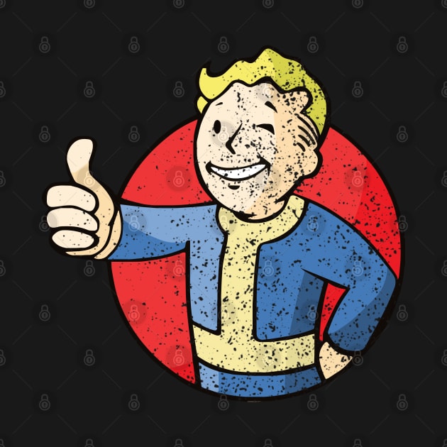 Distressed Vault boy by zuckening