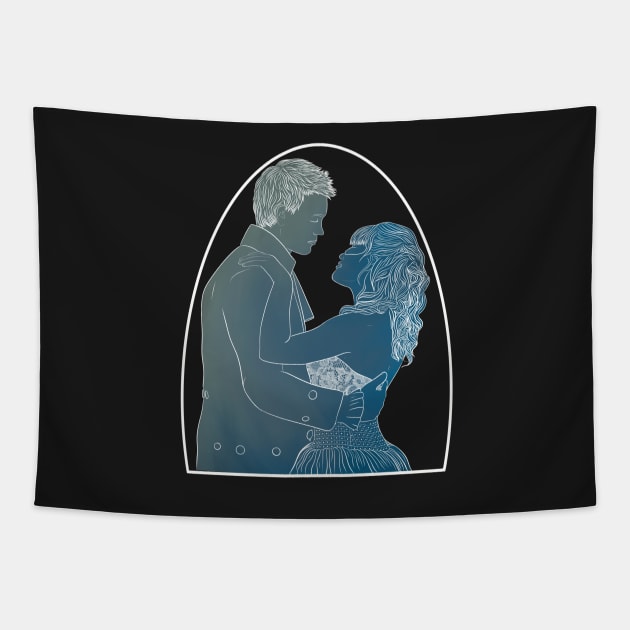 A Cinderella Story - Dark Version Tapestry by Thelunarwoodco