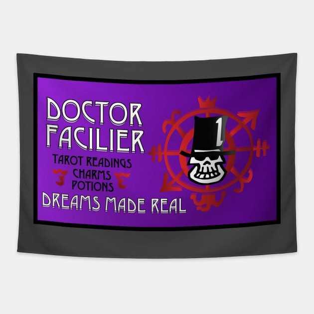 Dr. Facilier Business Card Tapestry by PrinceHans Designs