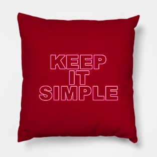 Keep it simple (red) Pillow