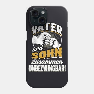 Vater und Sohn sind zusammen unbezwingbar Familie Phone Case