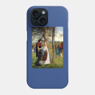 Sir Lancelot and Queen Guinevere - James Archer Phone Case