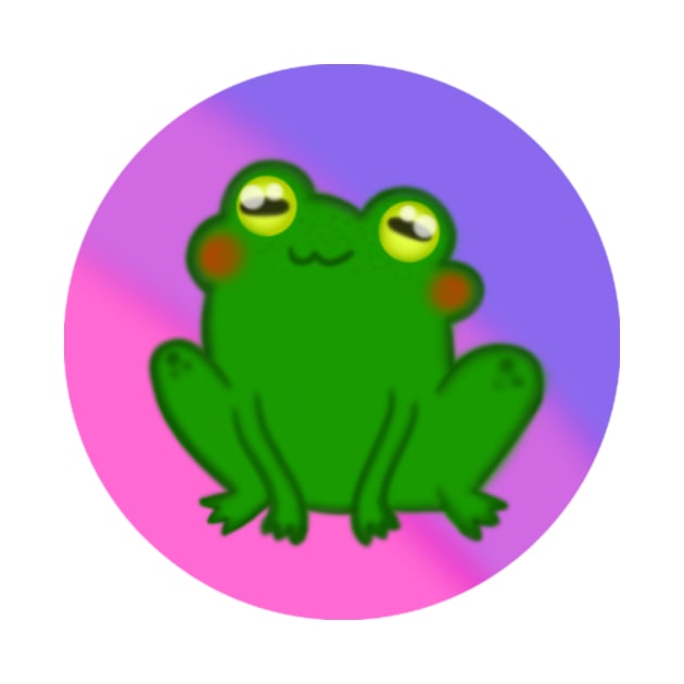 LGBTQ+ Bisexual Frog Design by SquishyBeeArt