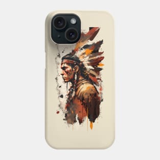 Native American Warrior V4 Phone Case