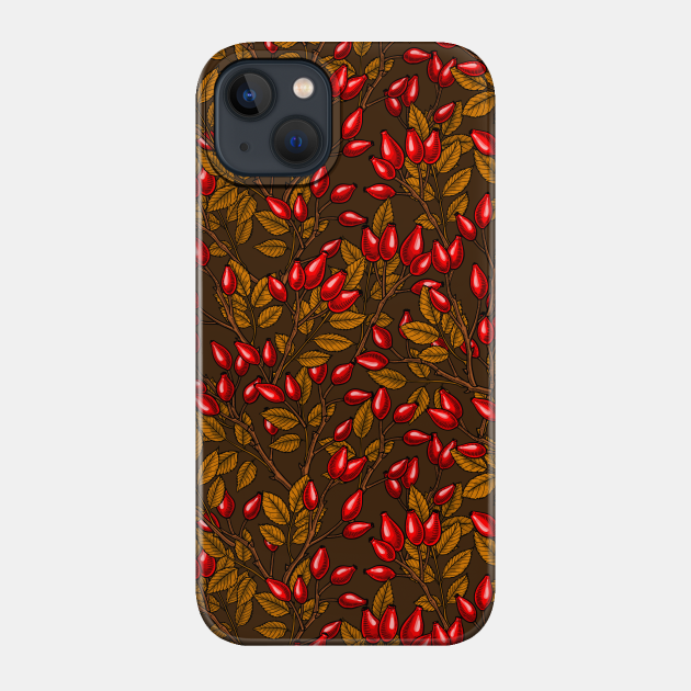 Rose hips 2 - Wild Rose Hips - Phone Case