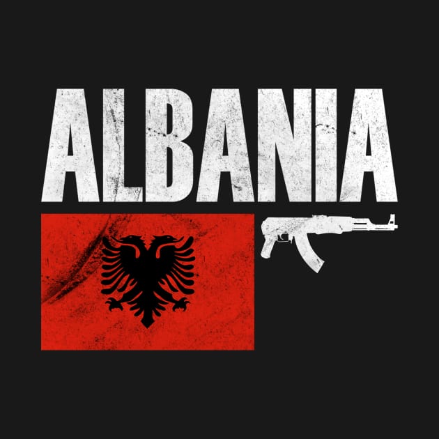 Albania Flag, Albanian Fighter, Albania by Jakavonis