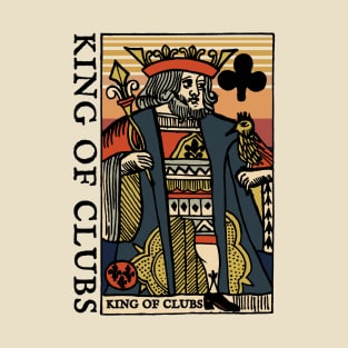Vintage Standard Character of Playing Card King of Clubs T-Shirt
