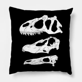 Allosaurus Diplodocus Stegosaurus fossil skulls Pillow