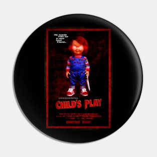 Child's Play Chucky Movie Poster Pin