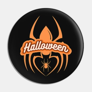 Halloween Groovy Spiders Orange Hoodie Pin