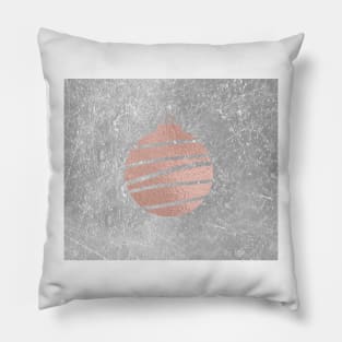 Industrial rose christmas - bauble Pillow