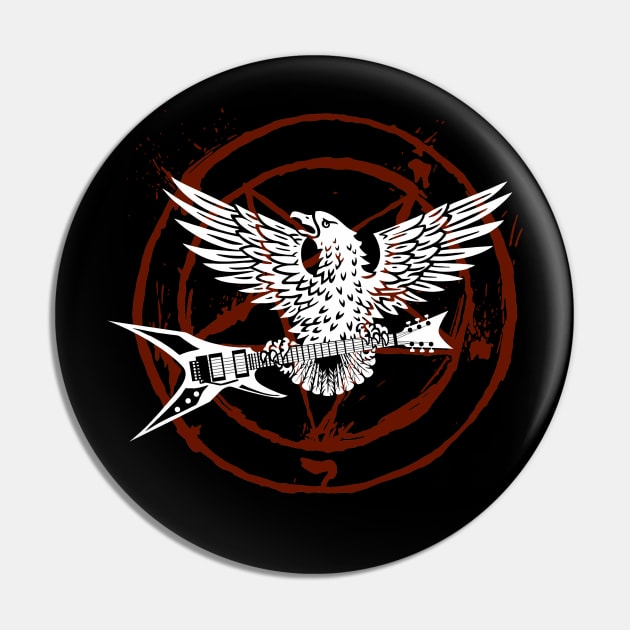 Heavy Metal is Freedom Pin by knightwatchpublishing