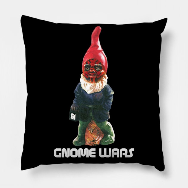 Gnome Wars Pillow by WonderWebb