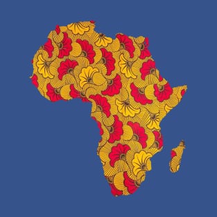 Traditional African Pattern united behind African continent outline T-Shirt