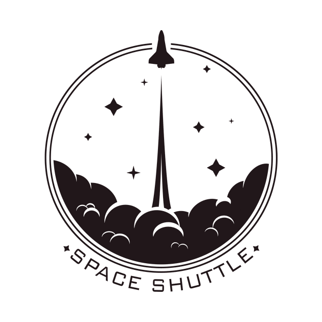 Space Shuttle Minimalist Mission Patch by Spatial Beings