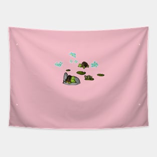 Turtles and Frog Tapestry