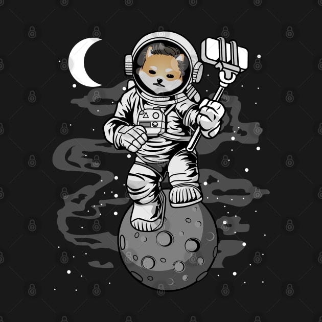 Astronaut Selfie Dogelon Mars Coin To The Moon Crypto Token Cryptocurrency Wallet Birthday Gift For Men Women Kids by Thingking About