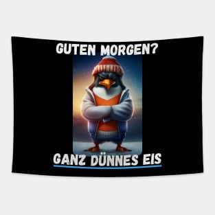 Angry Penguin - Good Morning? Very Thin Ice 2 Tapestry