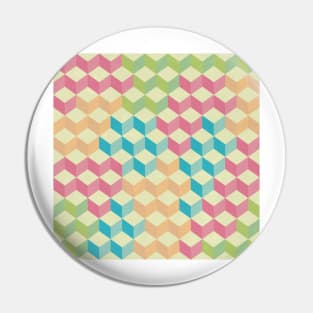 Sugar Cubes Geometric Pattern Pin