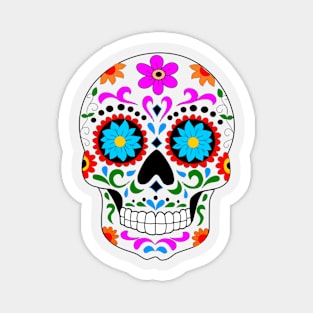 Day of the Dead Skull Magnet