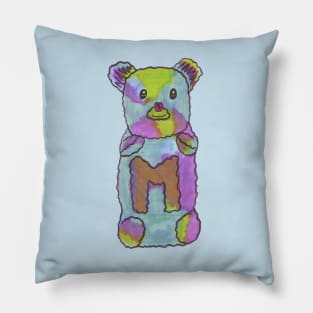 Gummy Bear Contemporary Sketch Pillow